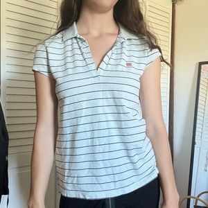 Collared striped shirt